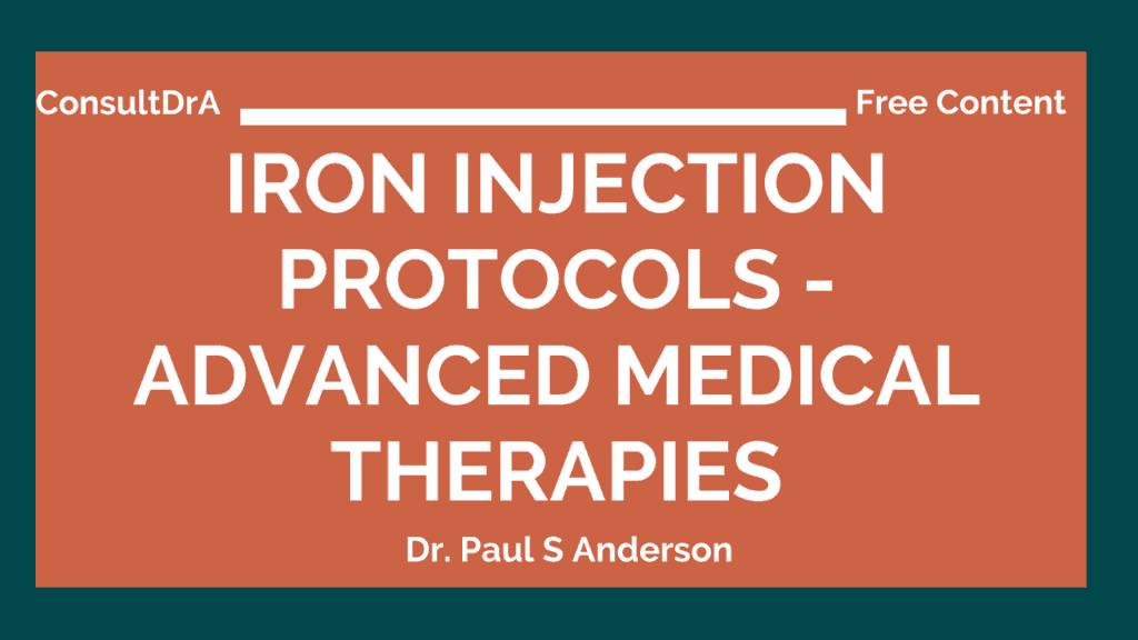 Iron Injection Protocols - Advanced Medical Therapies